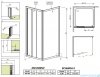 Radaway Treviso DW+S kabina 80x80 szkło fabric 32313-01-06N/32413-01-06N